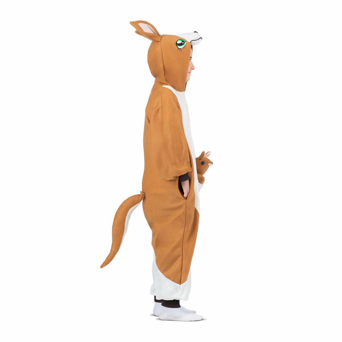 Costume for Children My Other Me Brown Kangaroo M 3 Pieces