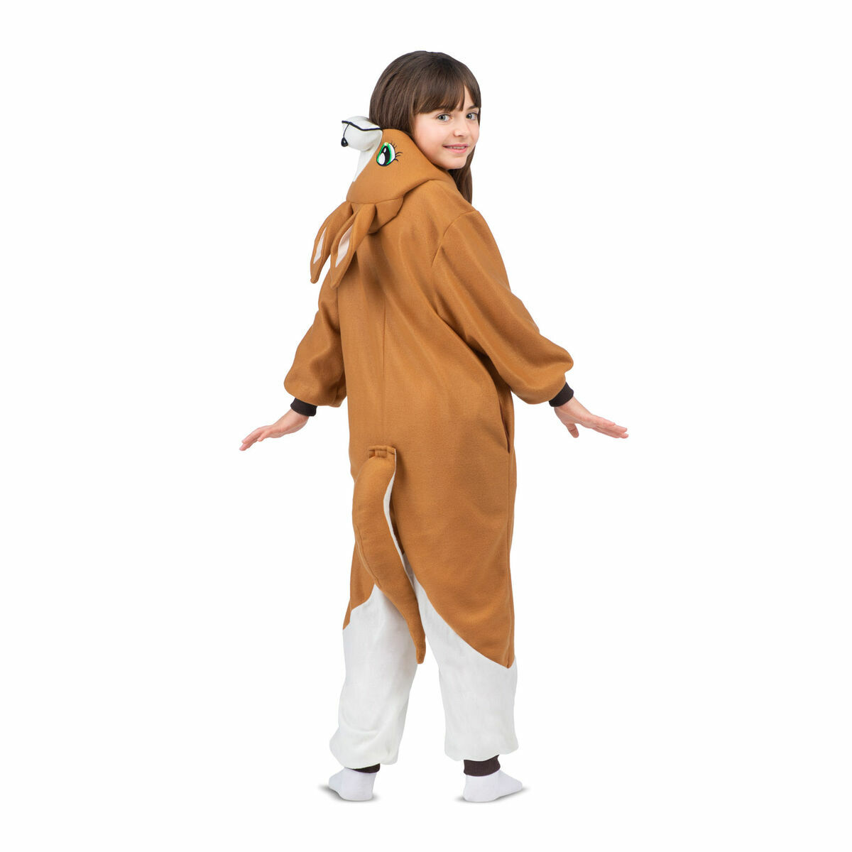 Costume for Children My Other Me Brown Kangaroo M 3 Pieces