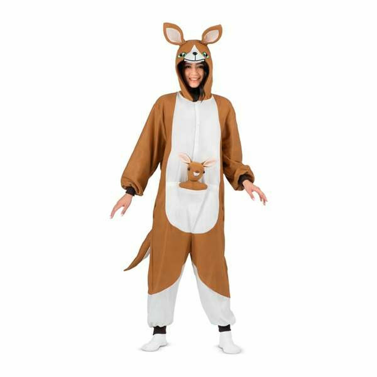 Costume for Adults My Other Me 3 Pieces Kangaroo Brown Costume for Adults My Other Me 3 Pieces Kangaroo Brown