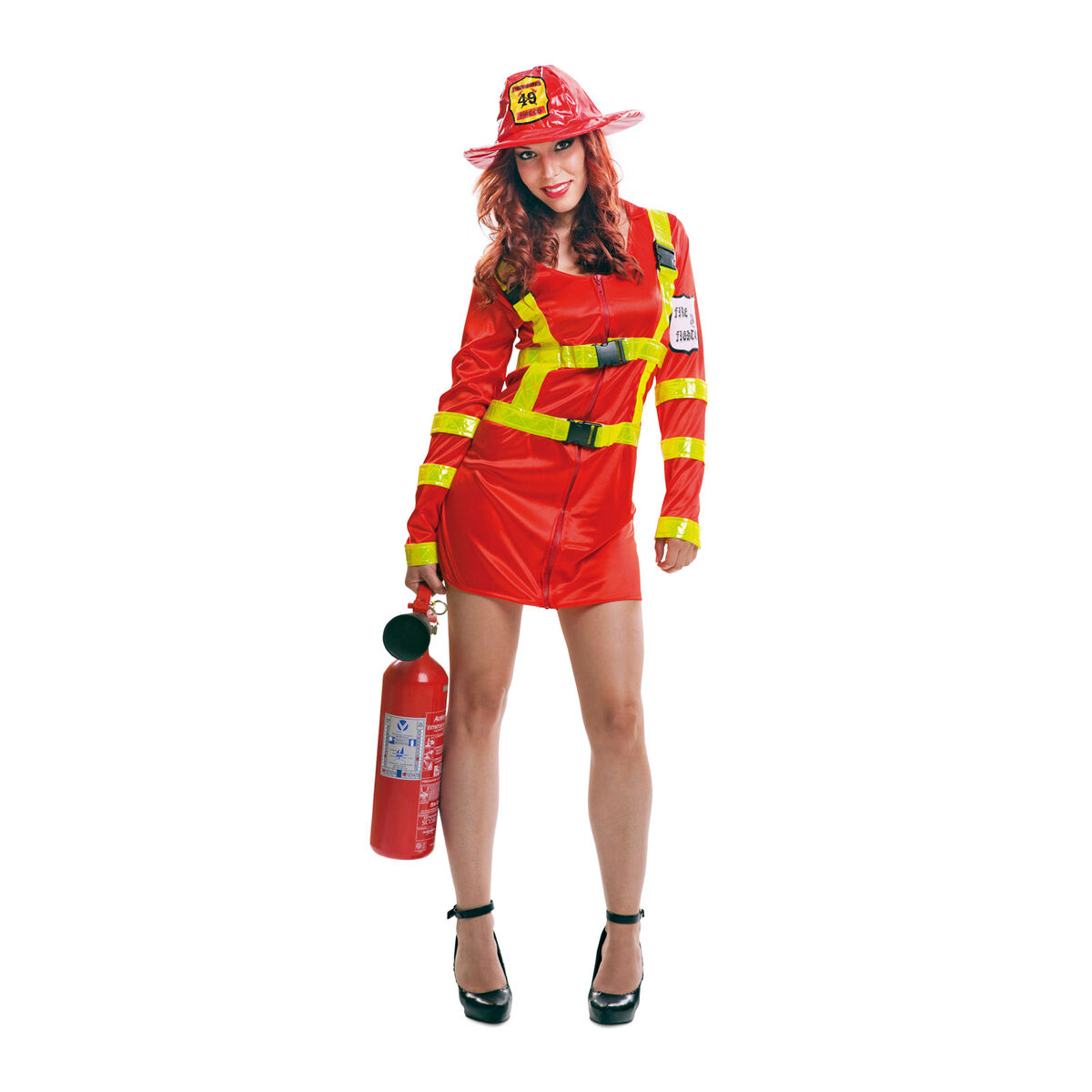 Costume for Adults My Other Me Firewoman XXXL Costume for Adults My Other Me Firewoman XXXL