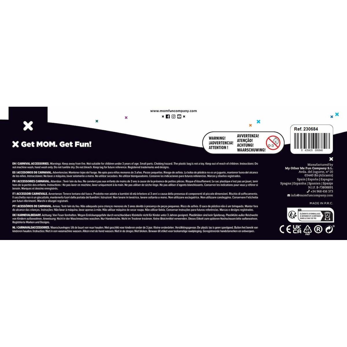 Crest My Other Me One size Costume for Children Atlético de Madrid