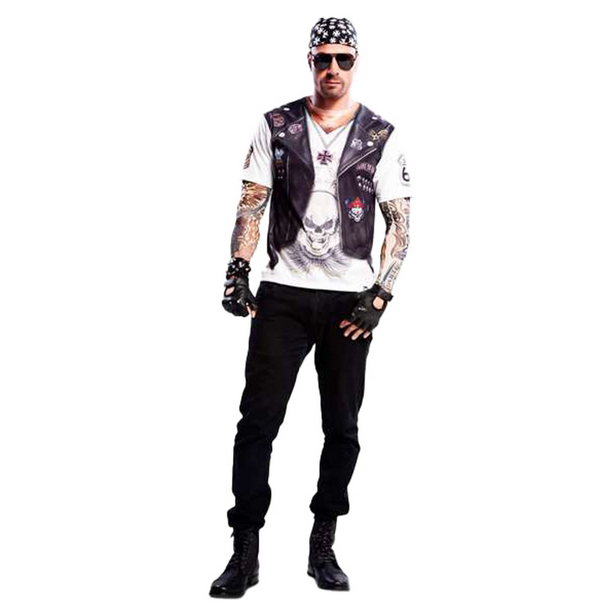 Costume for Adults My Other Me Hell Boy Biker Costume for Adults My Other Me Hell Boy Biker