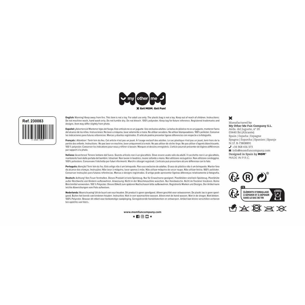 Costume for Adults My Other Me Sexy Boy White S