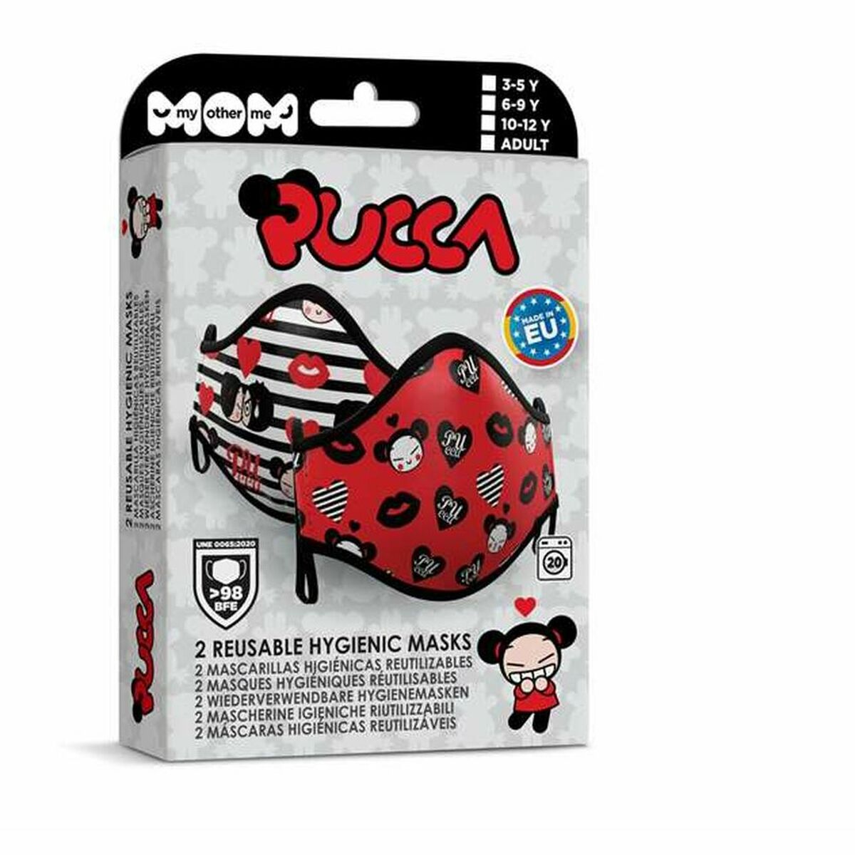 Hygienic Reusable Fabric Mask My Other Me Pucca Premium
