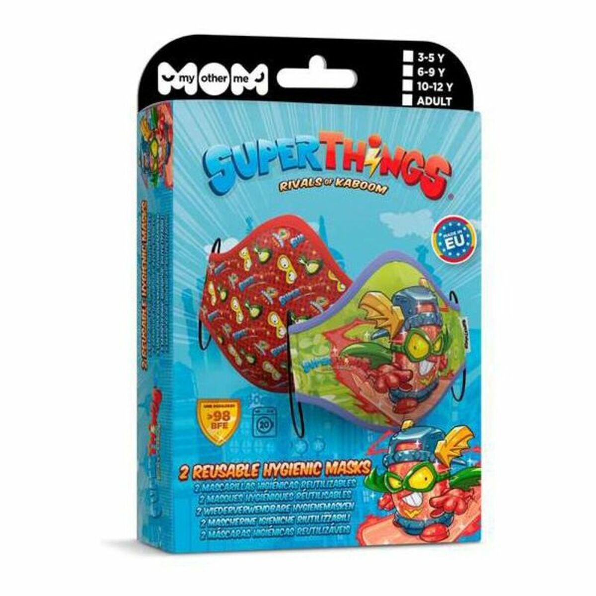 Hygienic Reusable Fabric Mask Super Zings Premium 10-12 Years