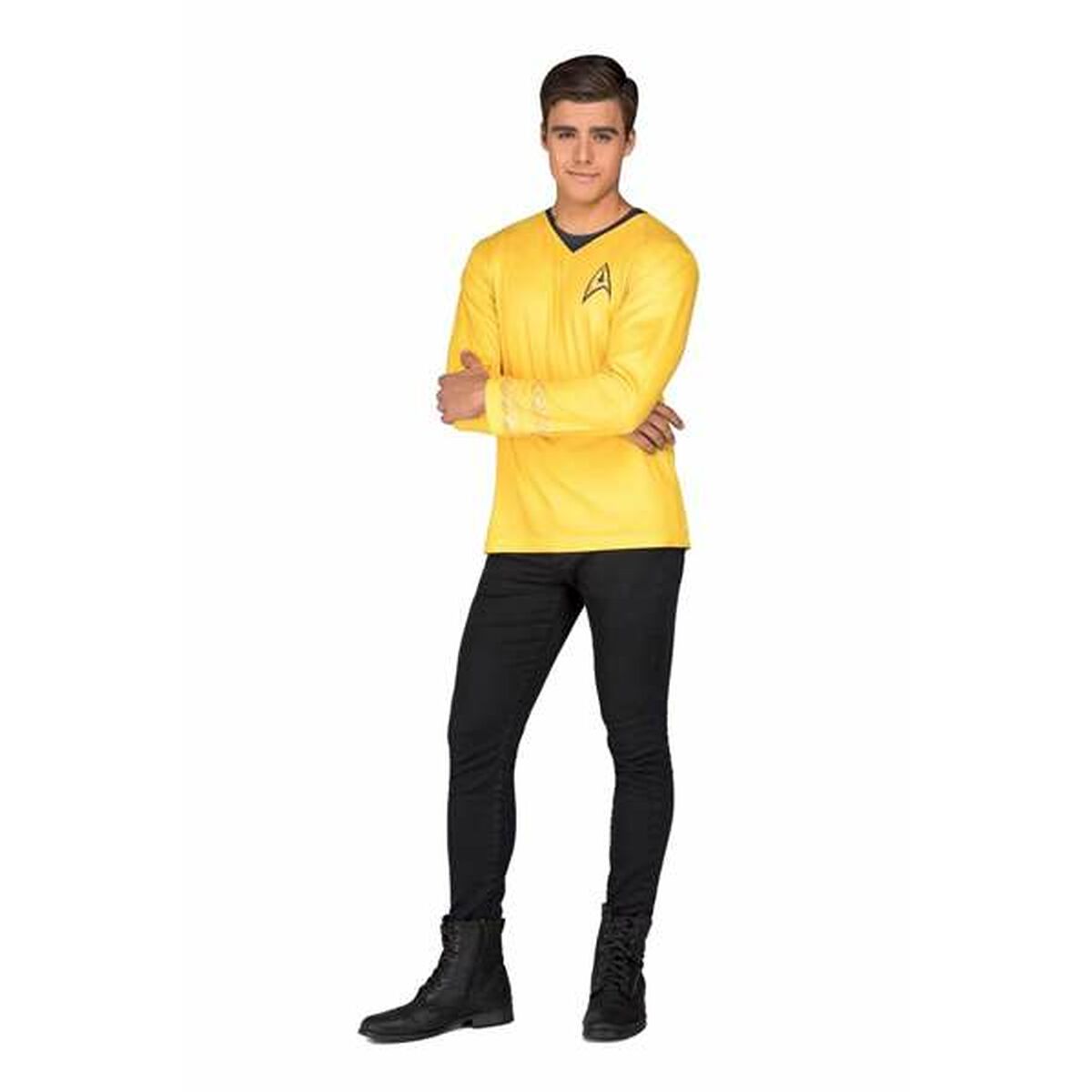 Costume for Adults My Other Me Star Trek Kirk Yellow T-shirt Costume for Adults My Other Me Star Trek Kirk Yellow T-shirt