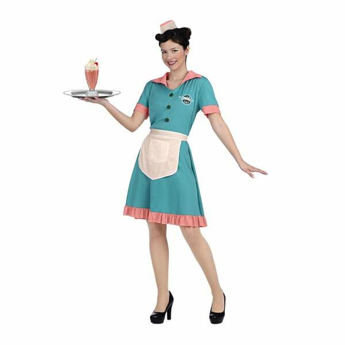 Costume for Adults My Other Me Waitress XXL Costume for Adults My Other Me Waitress XXL