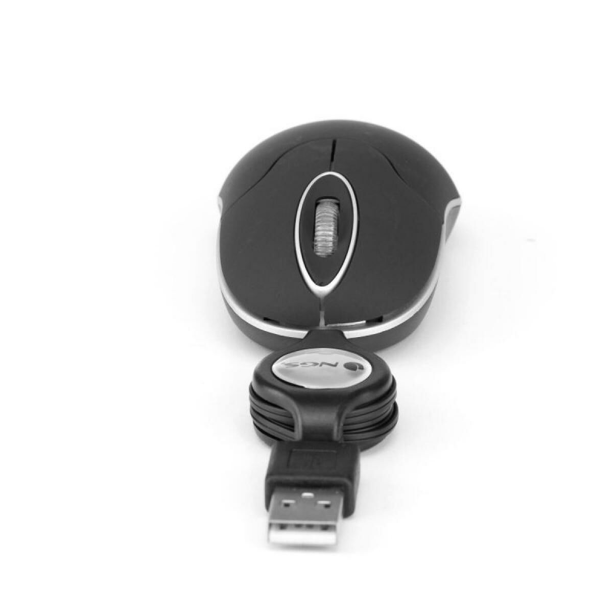 Retractable Optical Mouse NGS SINBLACK Black