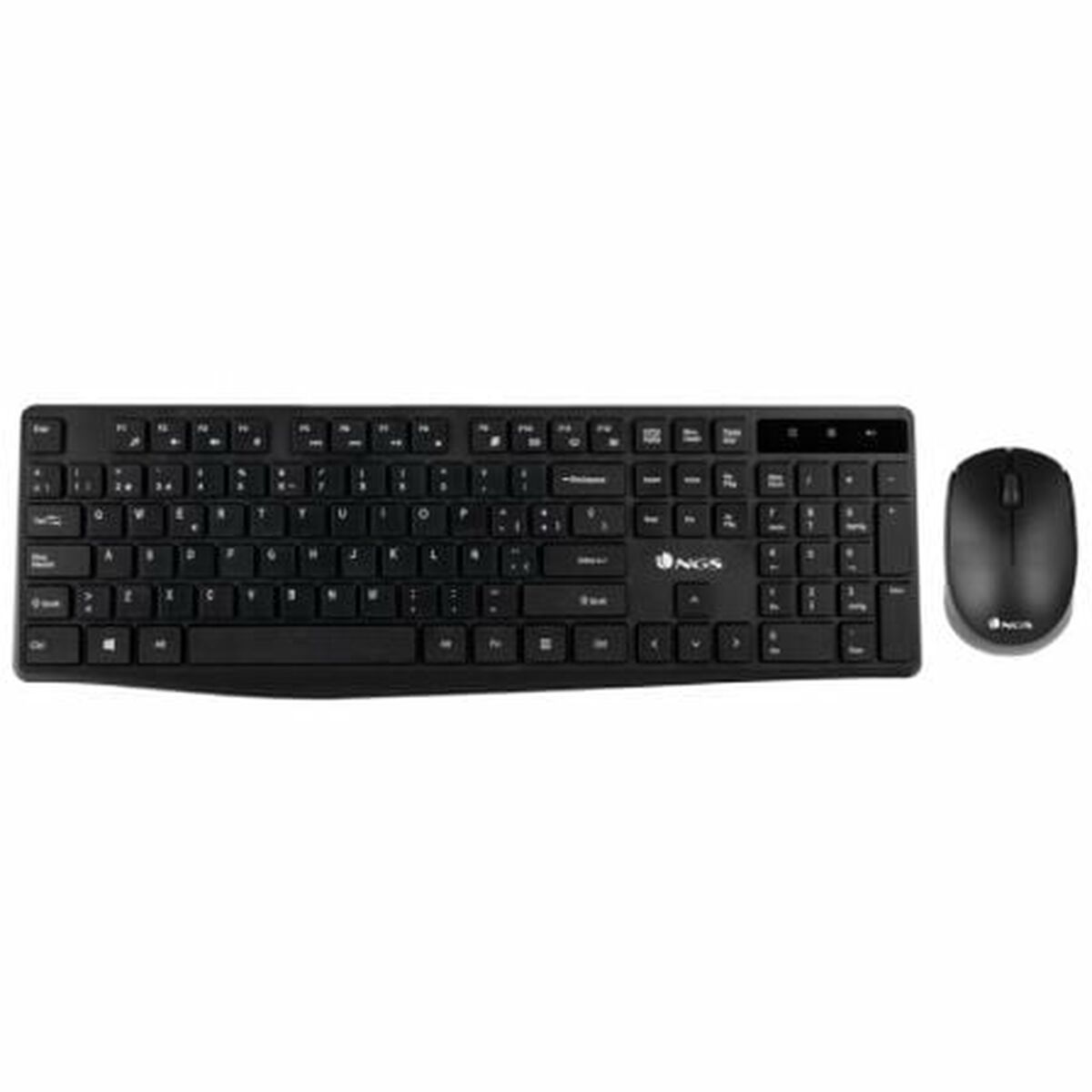 Keyboard and Wireless Mouse NGS NGSWIRELESSSETALLUREKIT Black Keyboard and Wireless Mouse NGS NGSWIRELESSSETALLUREKIT Black