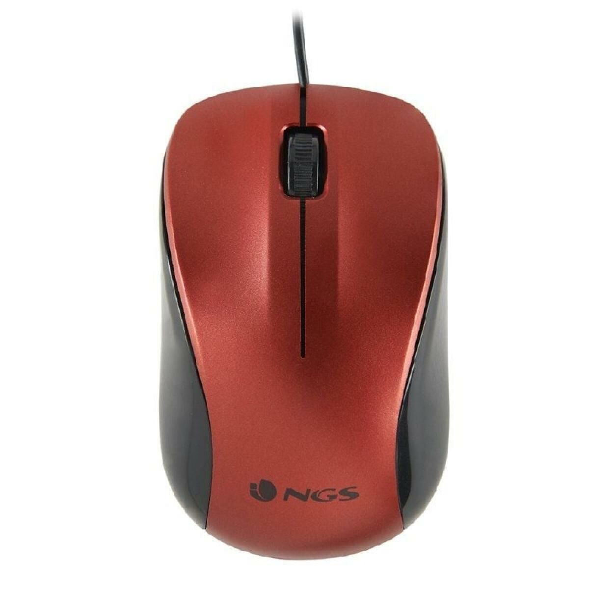 Optical mouse NGS CREW Red 1200 DPI