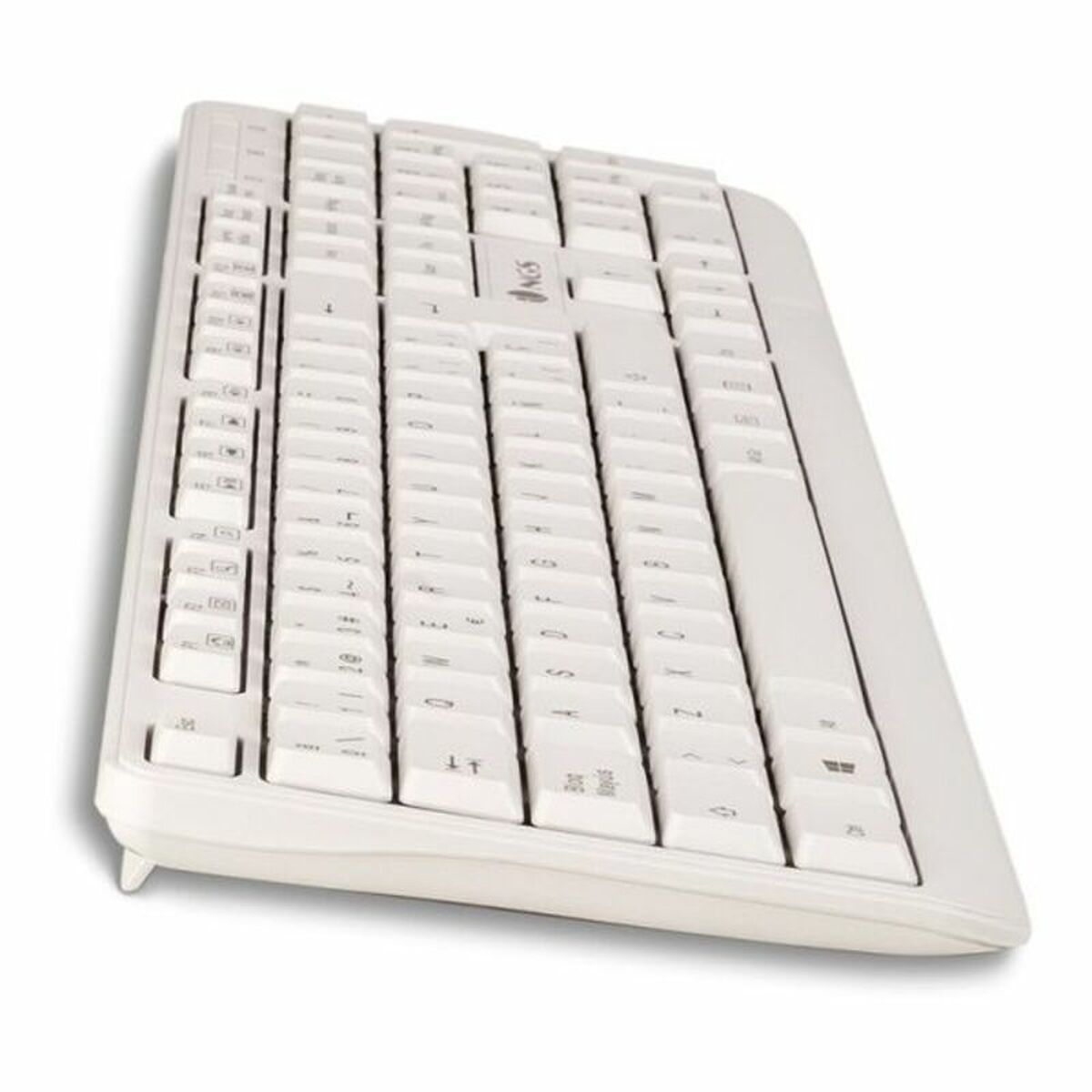 Keyboard NGS NGS-KEYBOARD-0284 White Spanish Qwerty