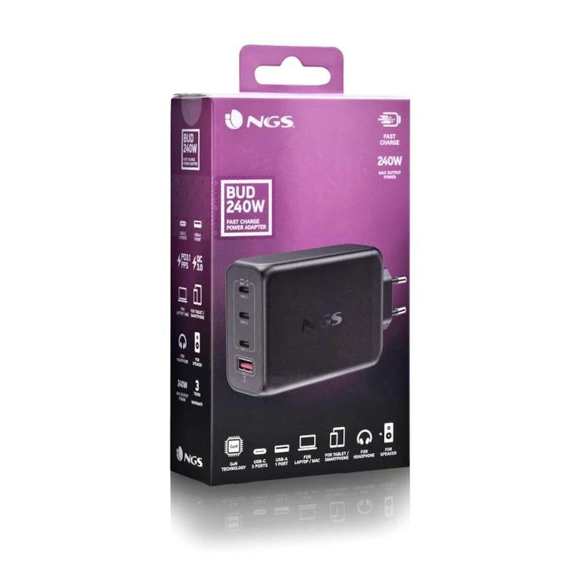 Laptop Charger NGS ULTRARAPIDO240W 240 W