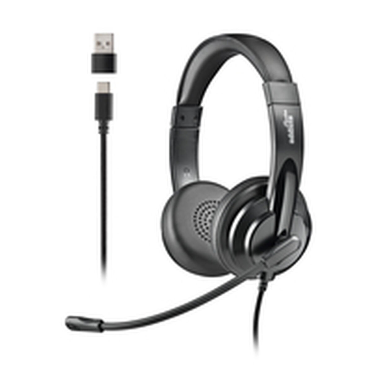 Headphones NGS VOX605USBC Black