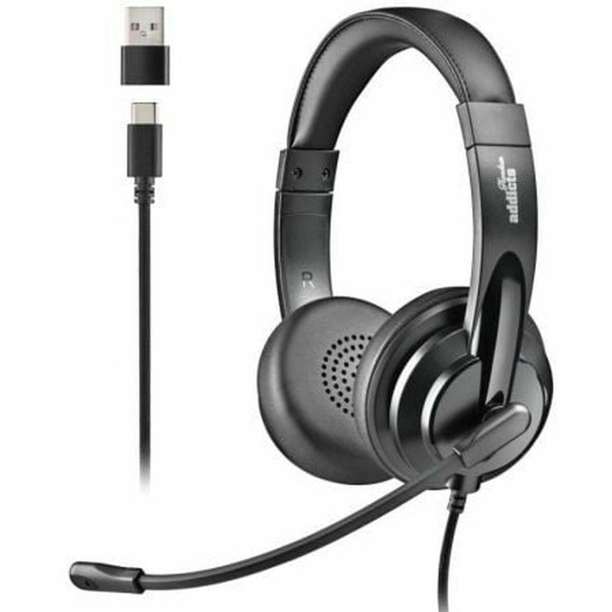 Headphones NGS VOX605USBC Black Headphones NGS VOX605USBC Black