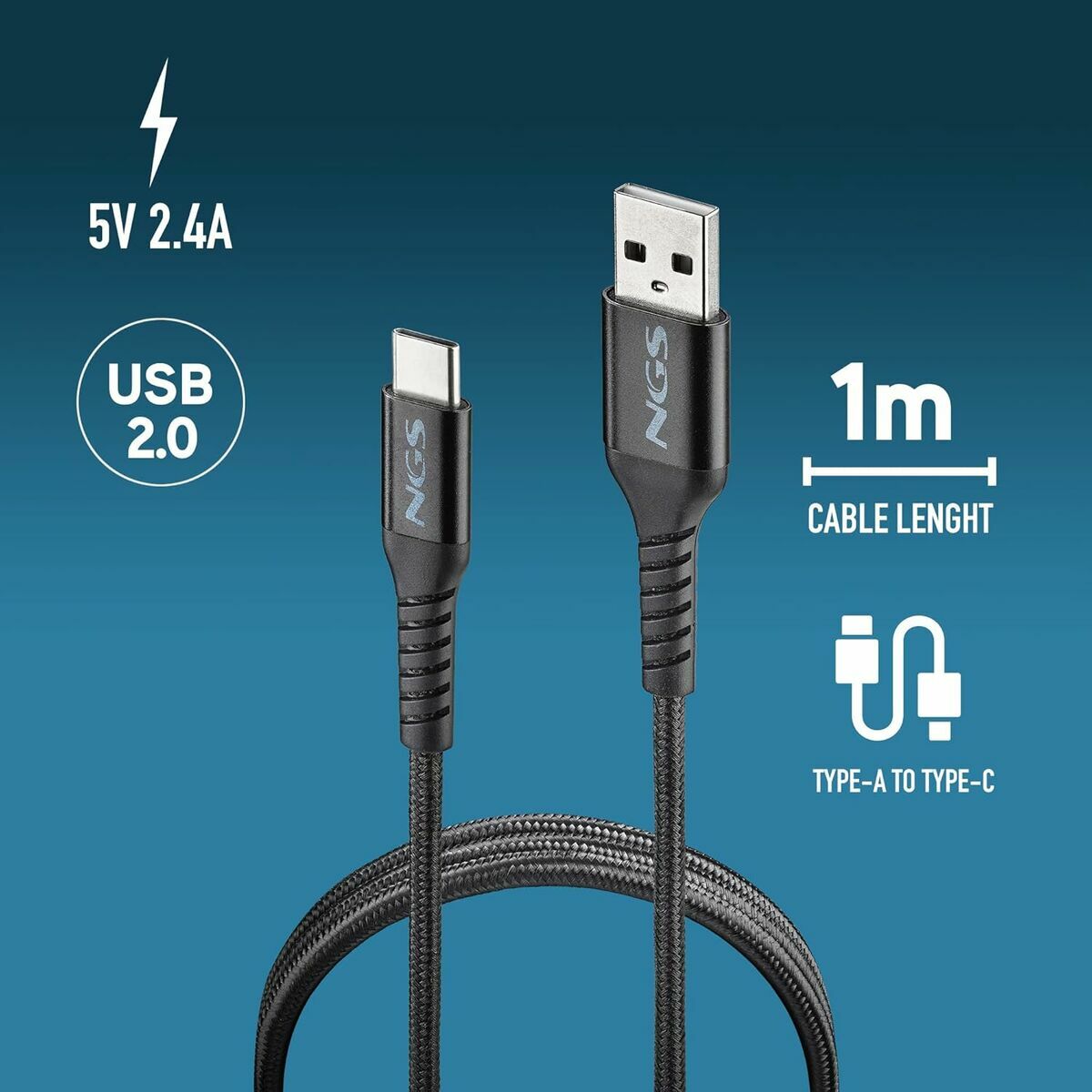 Notebook Stand NGS KNOT-AC 1 m Black