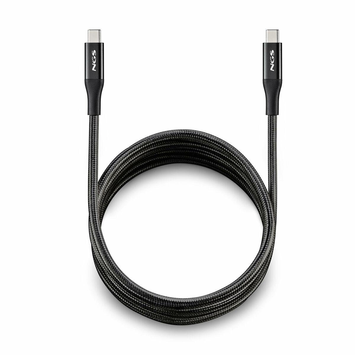 USB-C Cable NGS KNOT240W-2 Black 2 m