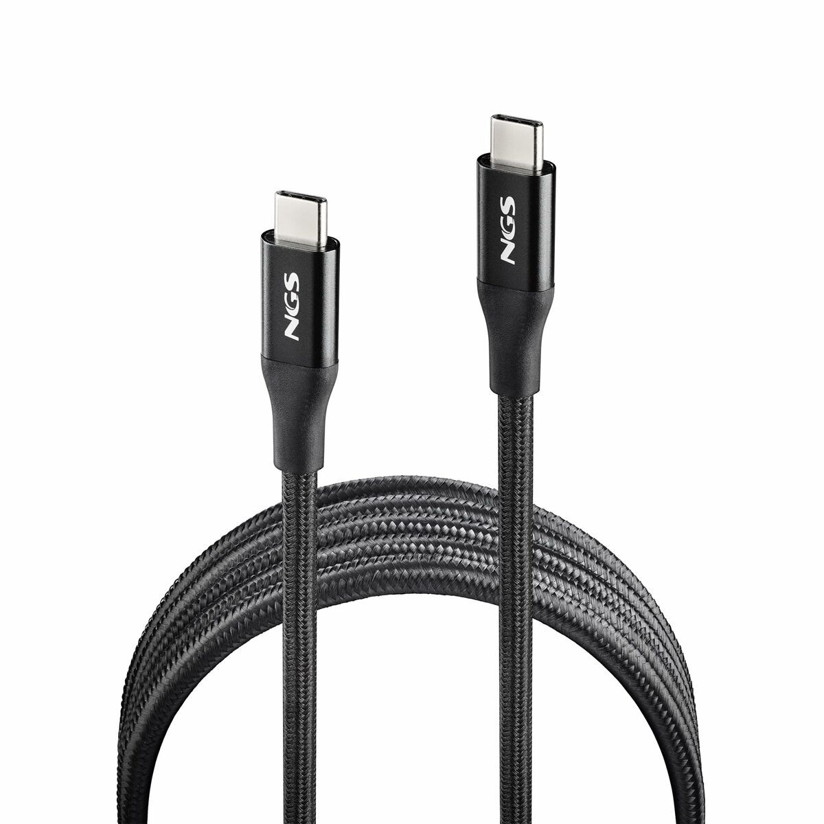 USB-C Cable NGS KNOT240W-2 Black 2 m