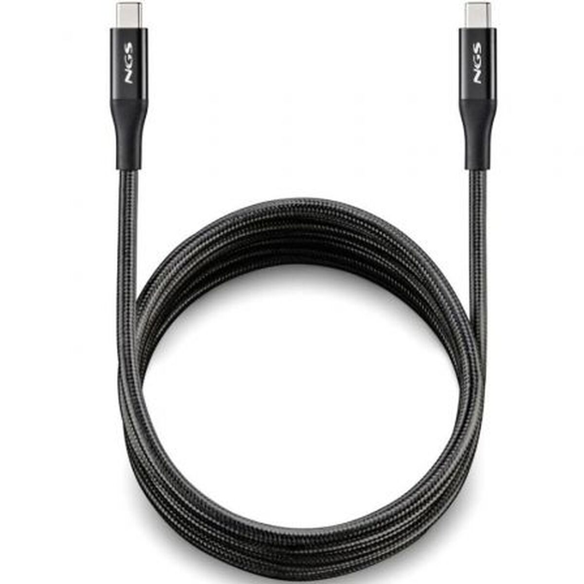 USB-C Cable NGS KNOT240W-2 Black 2 m
