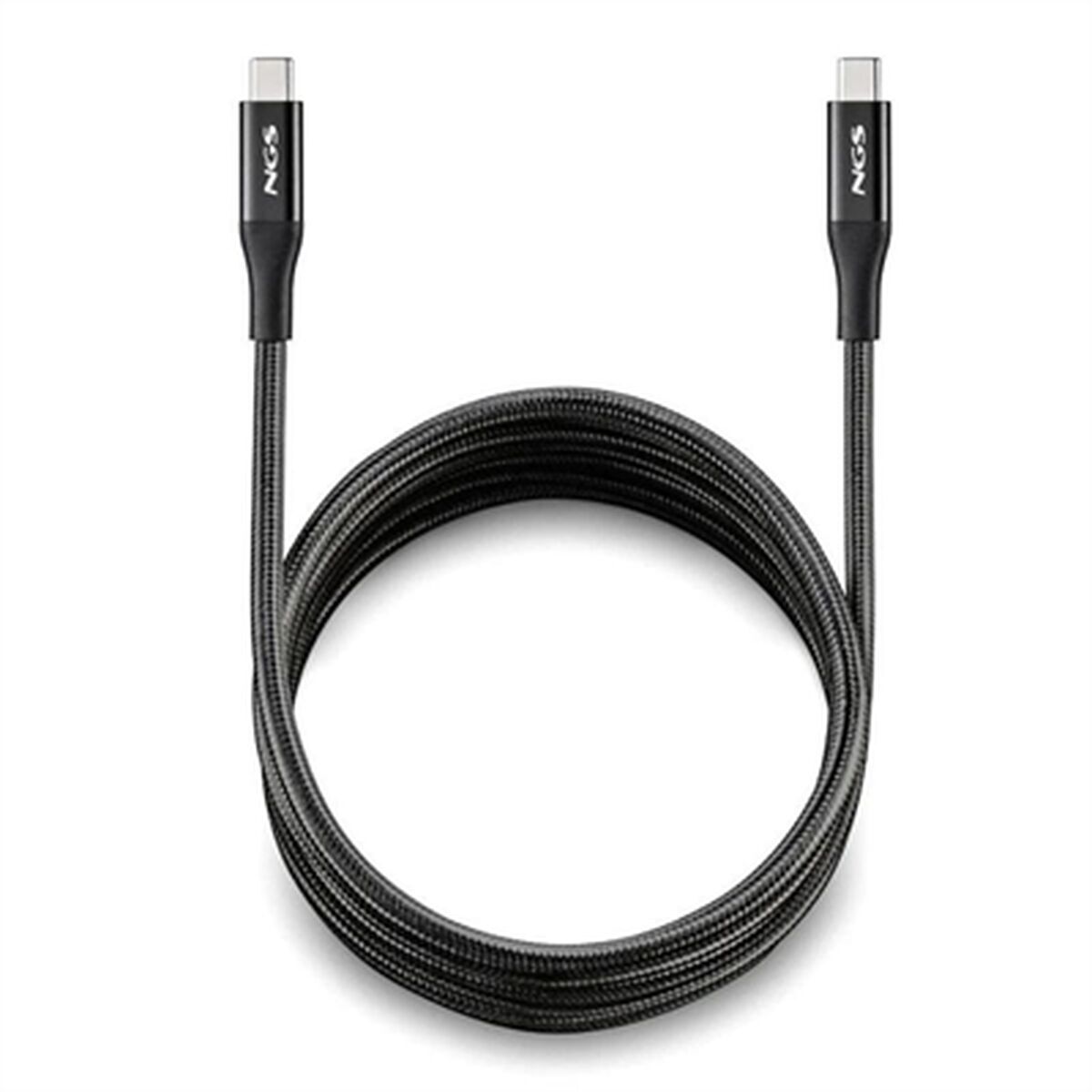 USB-C Cable NGS KNOT240W-2 Black 2 m USB-C Cable NGS KNOT240W-2 Black 2 m