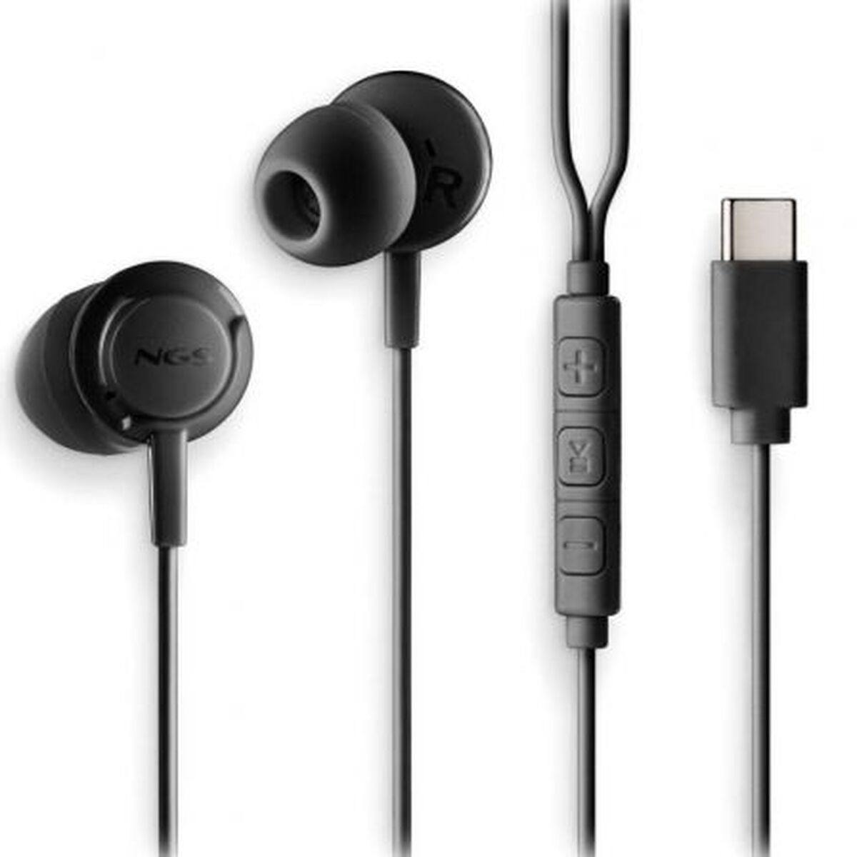 Headphones NGS CROSSSTEPBLACK Black
