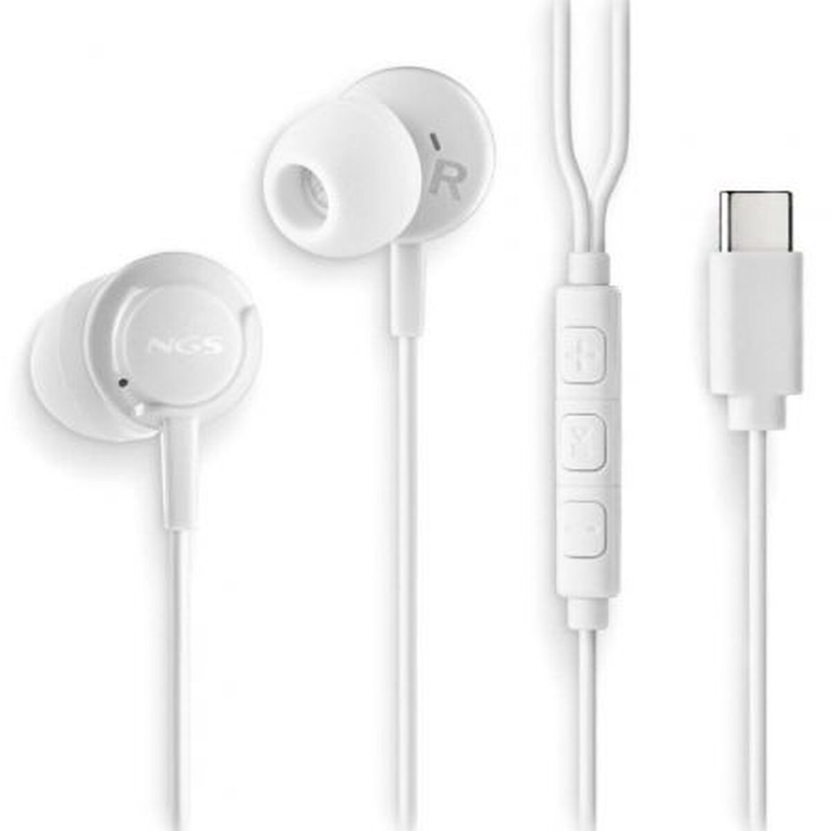 Headphones NGS CROSSSTEPWHITE White