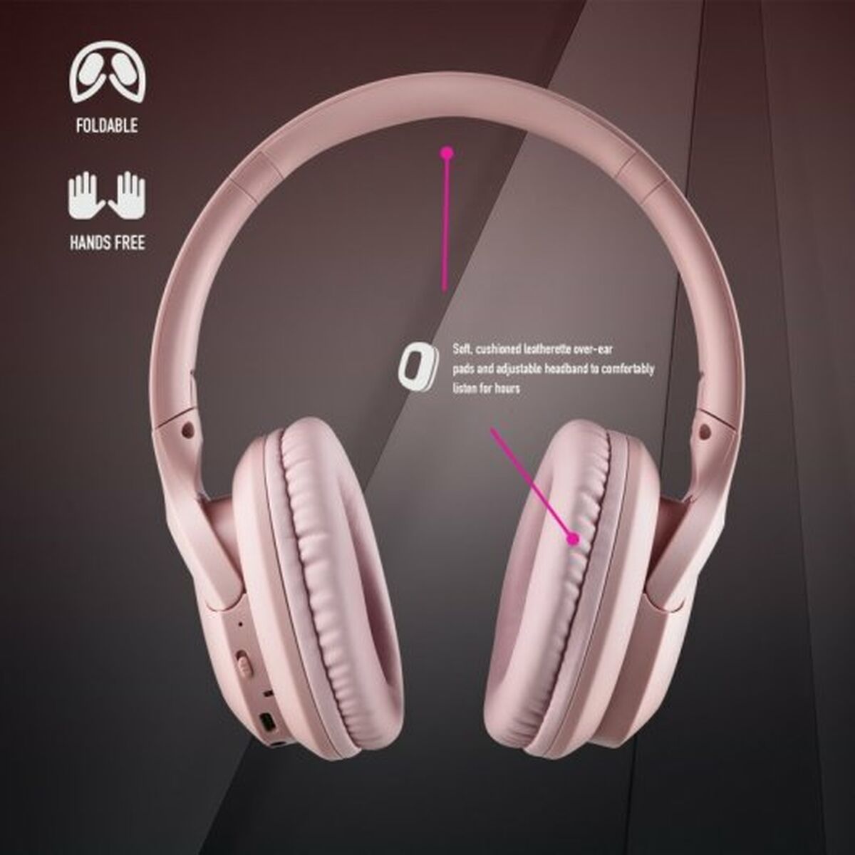 Headphones NGS ARTICAGREEDPINK Pink