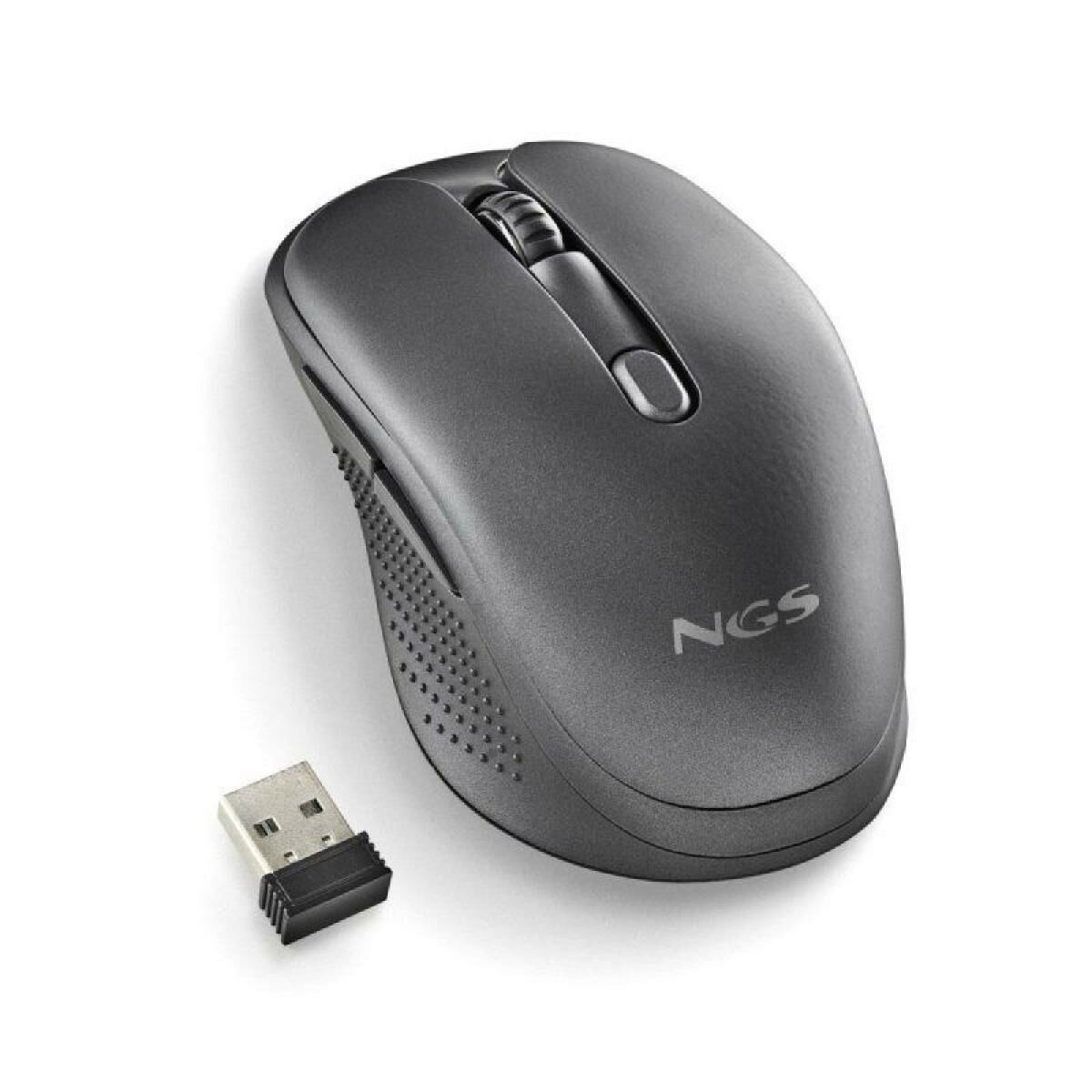 Wireless Mouse NGS EVO RUST Black 1600 dpi