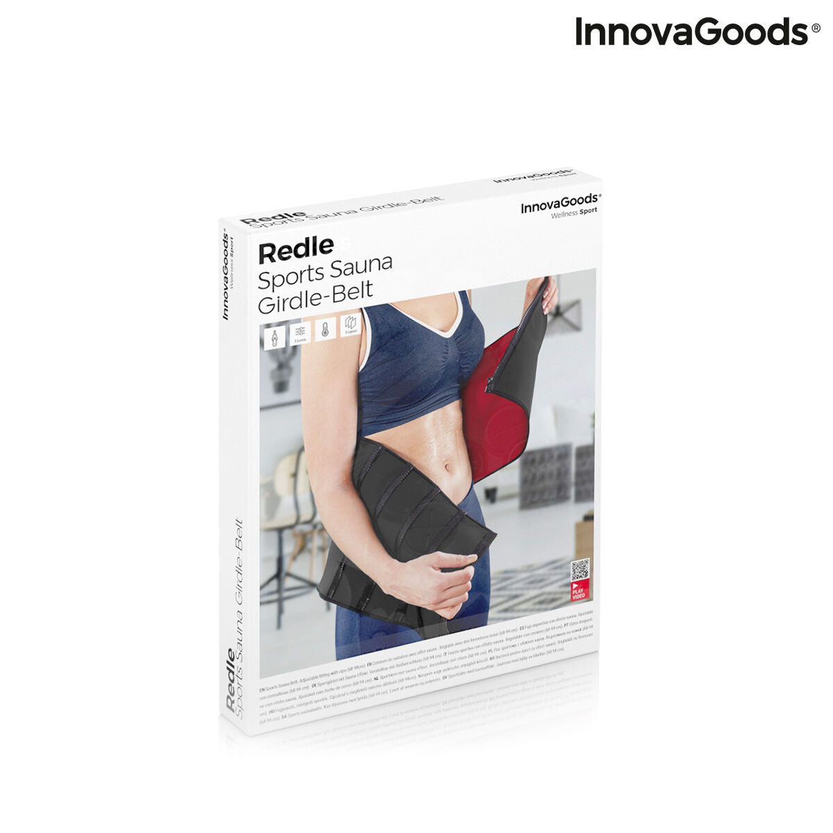 Sports Slimming Belt with Sauna Effect Redle InnovaGoods (Refurbished A)