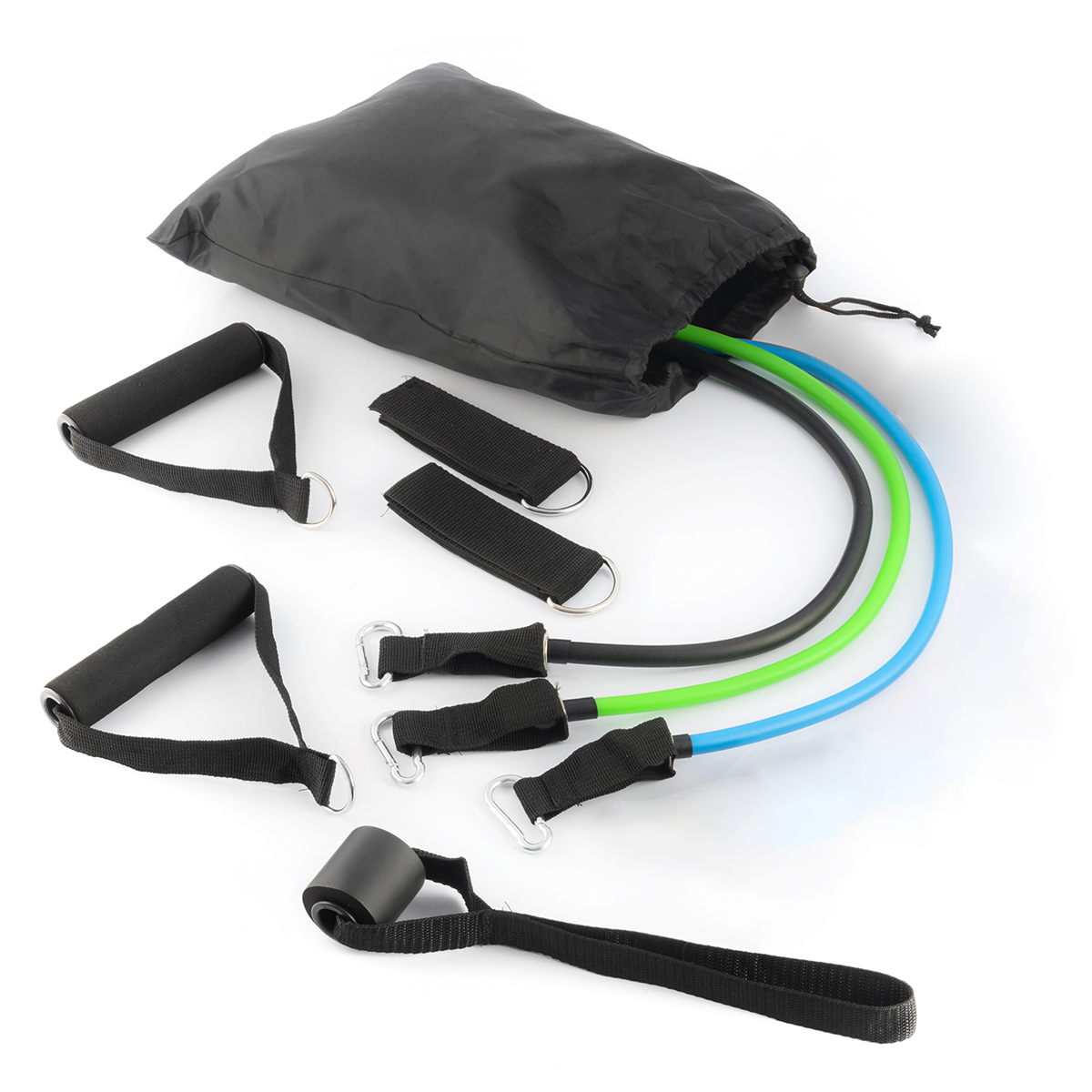 Set of Resistance Bands with Accessories and Exercise Guide White Label 3 Units (Refurbished B) Set of Resistance Bands with Accessories and Exercise Guide White Label 3 Units (Refurbished B)