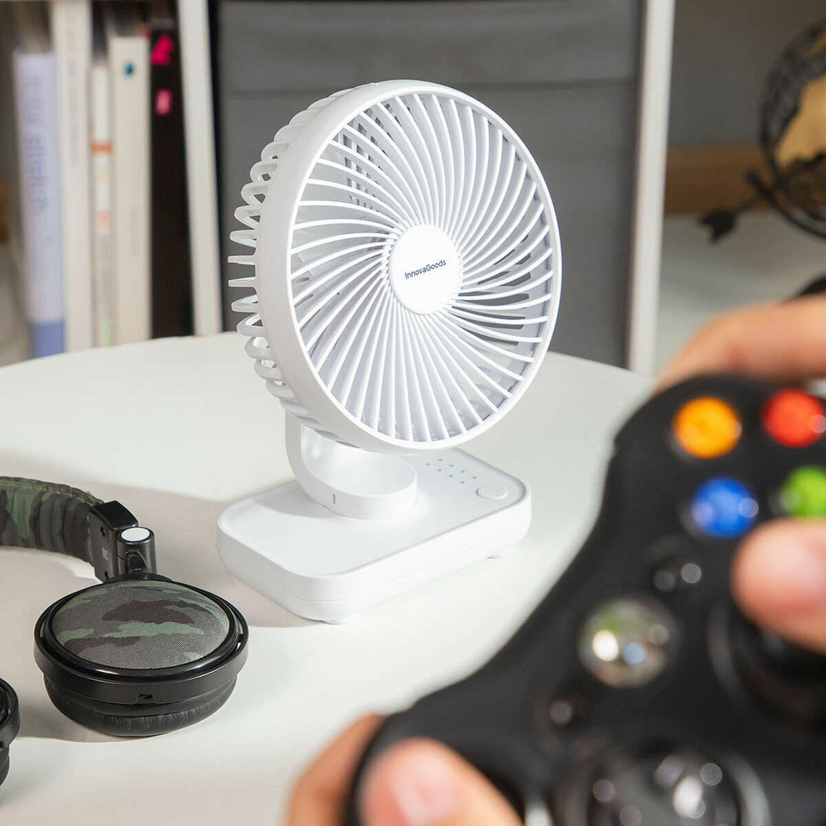 Rechargeable Desk Fan Fanrec InnovaGoods 5,4” 3600 mAh / 13,3 W