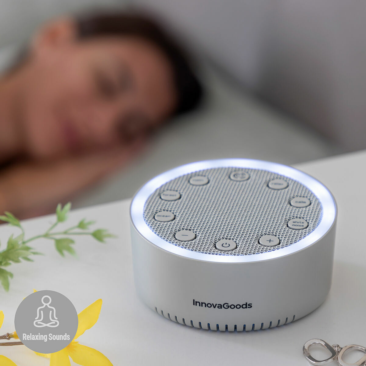 White Noise Sleeping Machine Slewel InnovaGoods White Noise Sleeping Machine Slewel InnovaGoods