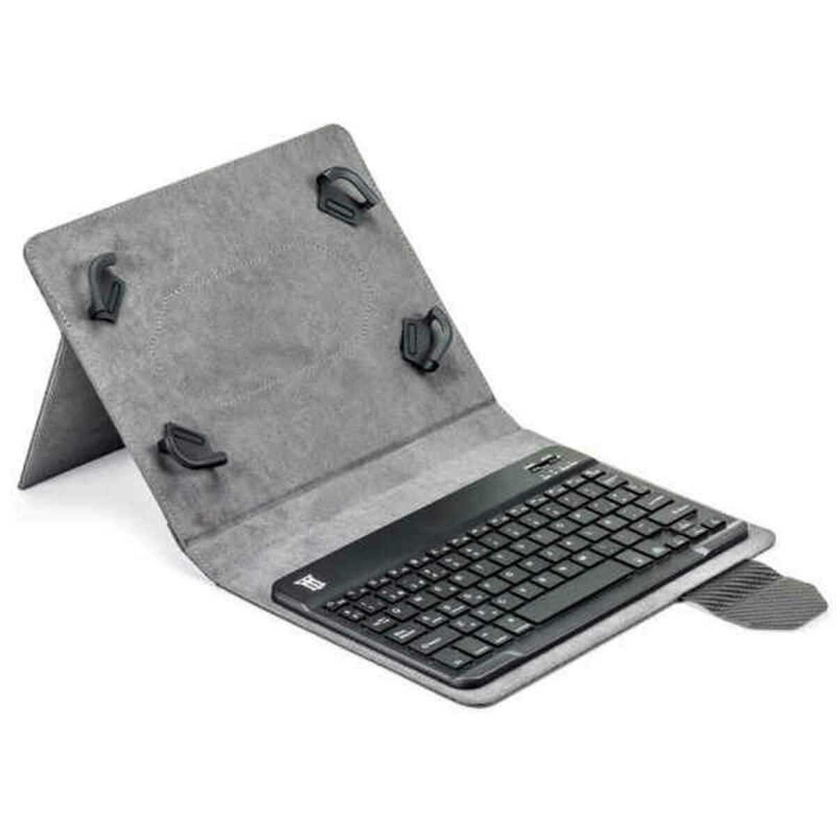Bluetooth Keyboard with Support for Tablet Maillon Technologique MTKEYBLUECB 9.7″-10.2″ Black Spanish Spanish Qwerty