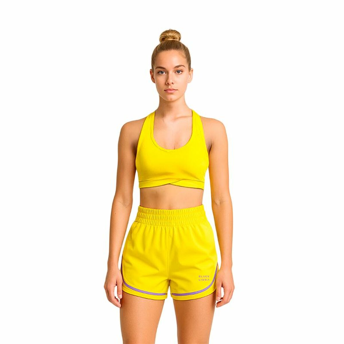 Womenâs Sports Top Black Limba Yellow Fitness Womenâs Sports Top Black Limba Yellow Fitness