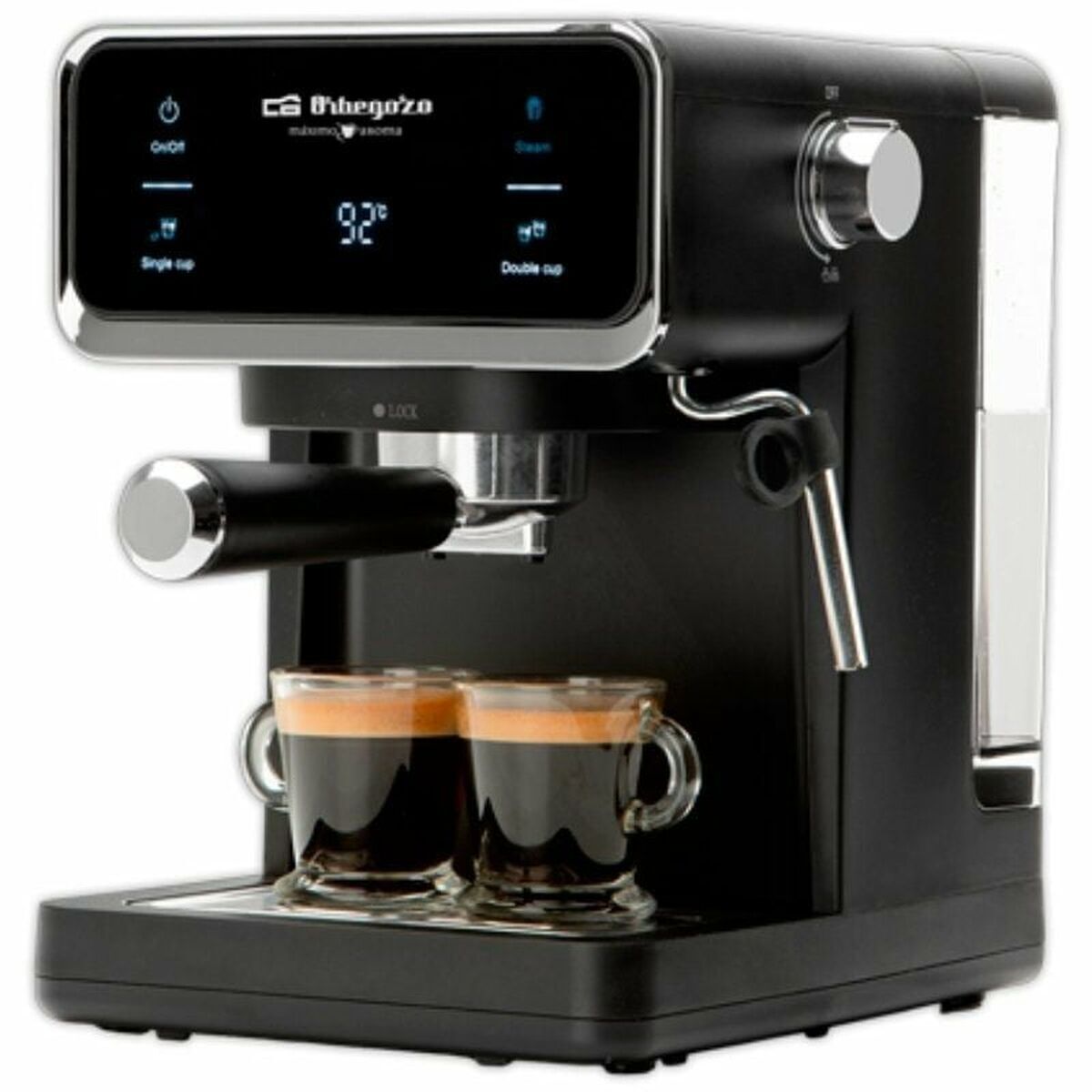 Express Manual Coffee Machine Orbegozo 18309 Black 950 W 20 bar 1 L Express Manual Coffee Machine Orbegozo 18309 Black 950 W 20 bar 1 L