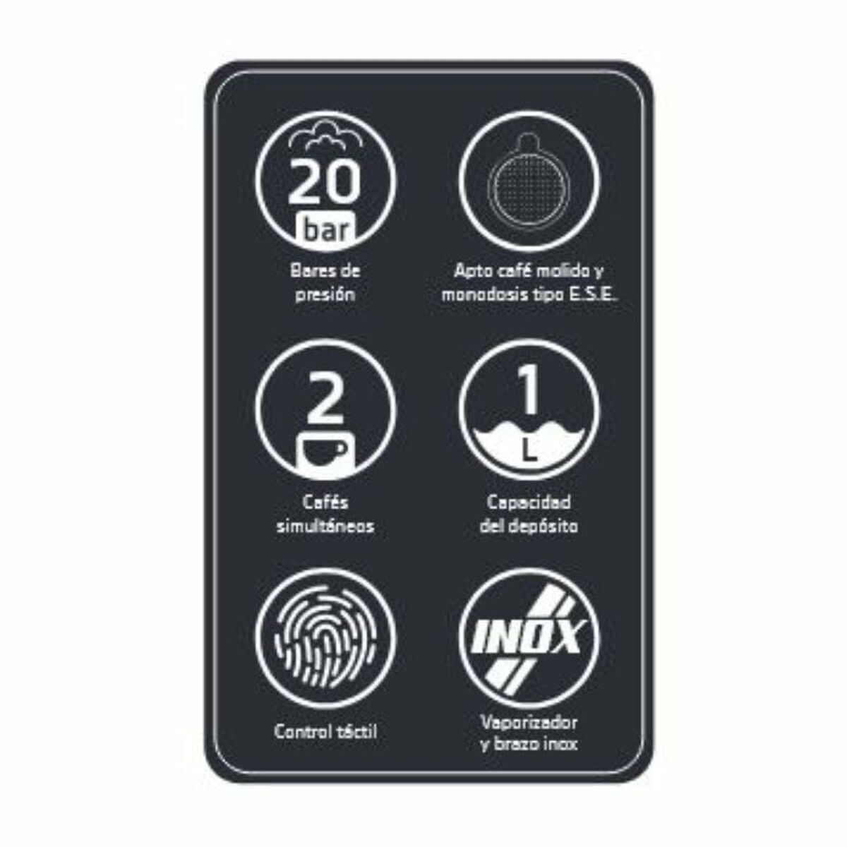 Express Manual Coffee Machine Orbegozo 18309 Black 950 W 20 bar 1 L