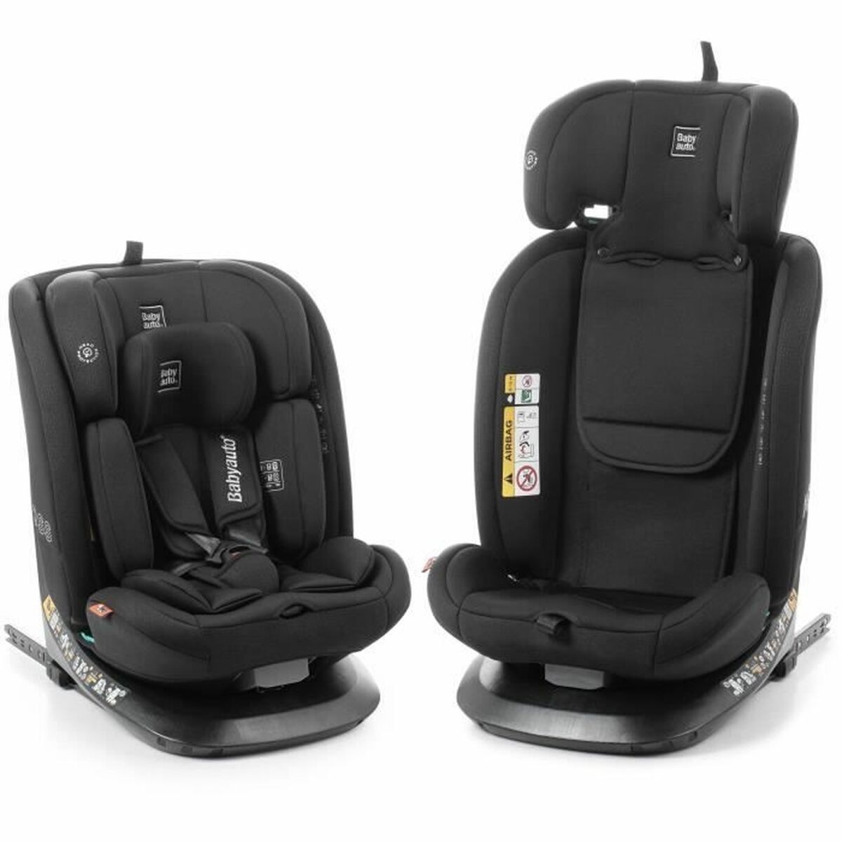 Car Chair Babyauto ACROSS Black 0 (de 0 a 10 kilos) I (9 – 18 kg) II (15-25 kg) III (22 – 36 kg) Children’s ECE R129/04