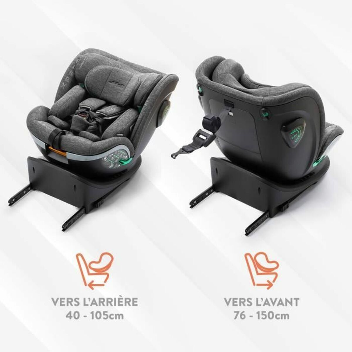 Car Chair Babyauto XPERTA GREY DOBBY Grey 0 (de 0 a 10 kilos) I (9 – 18 kg) II (15-25 kg) III (22 – 36 kg) Children’s ECE R129