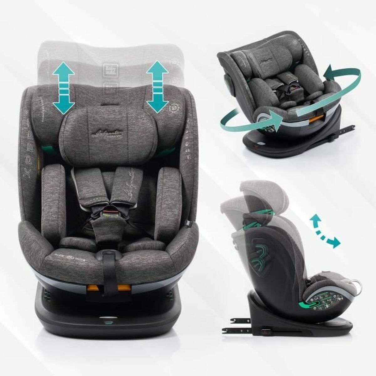 Car Chair Babyauto XPERTA GREY DOBBY Grey 0 (de 0 a 10 kilos) I (9 – 18 kg) II (15-25 kg) III (22 – 36 kg) Children’s ECE R129