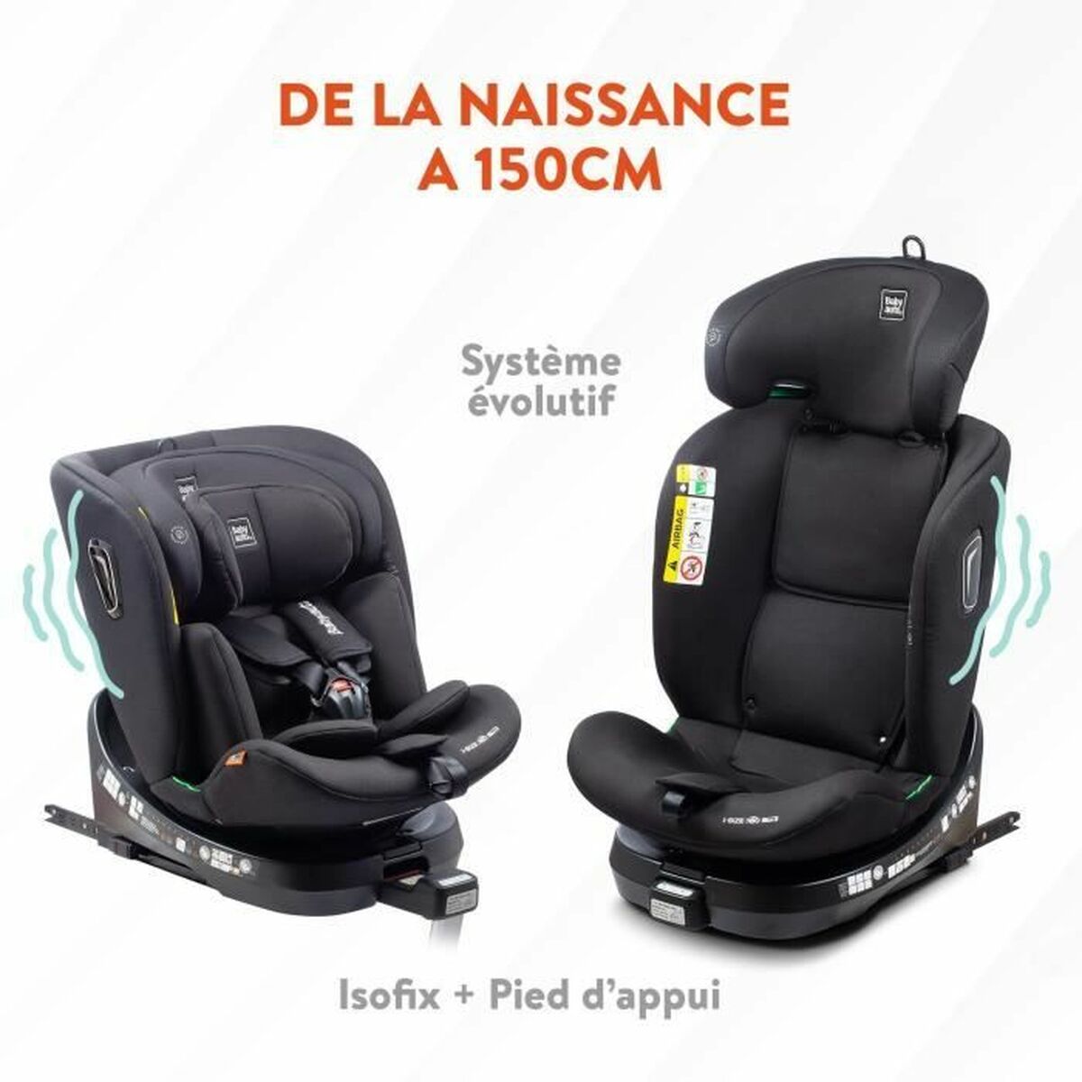 Car Chair Babyauto Anthracite 0 (de 0 a 10 kilos) I (9 – 18 kg) II (15-25 kg) III (22 – 36 kg) Children’s ECE R129
