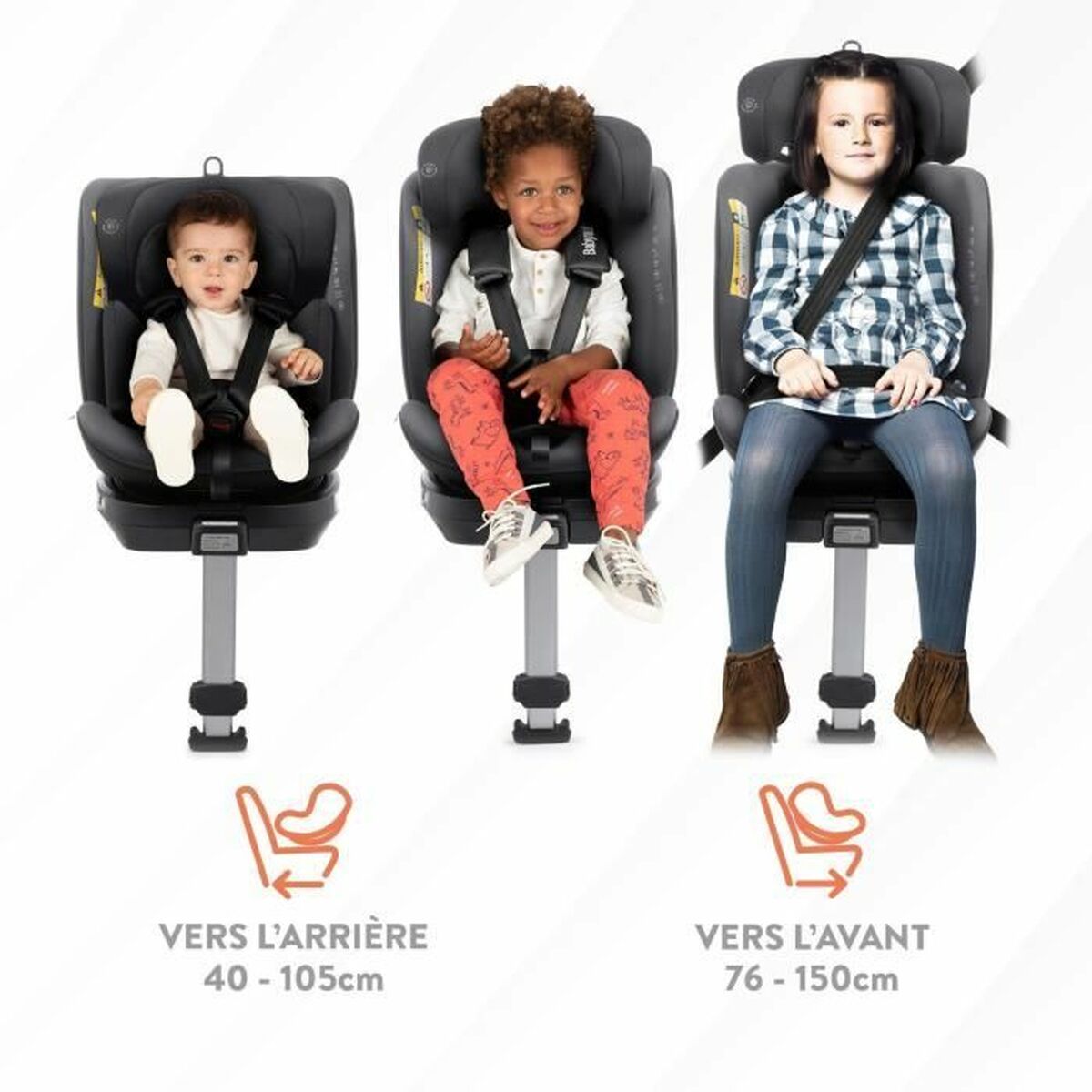 Car Chair Babyauto Anthracite 0 (de 0 a 10 kilos) I (9 – 18 kg) II (15-25 kg) III (22 – 36 kg) Children’s ECE R129