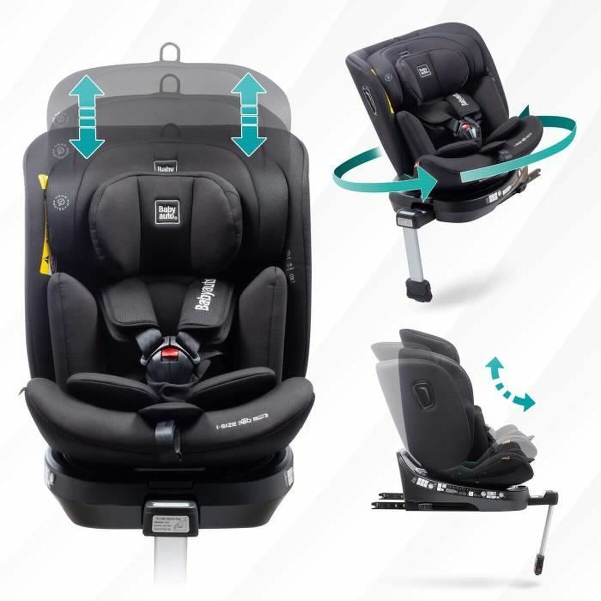 Car Chair Babyauto Anthracite 0 (de 0 a 10 kilos) I (9 – 18 kg) II (15-25 kg) III (22 – 36 kg) Children’s ECE R129
