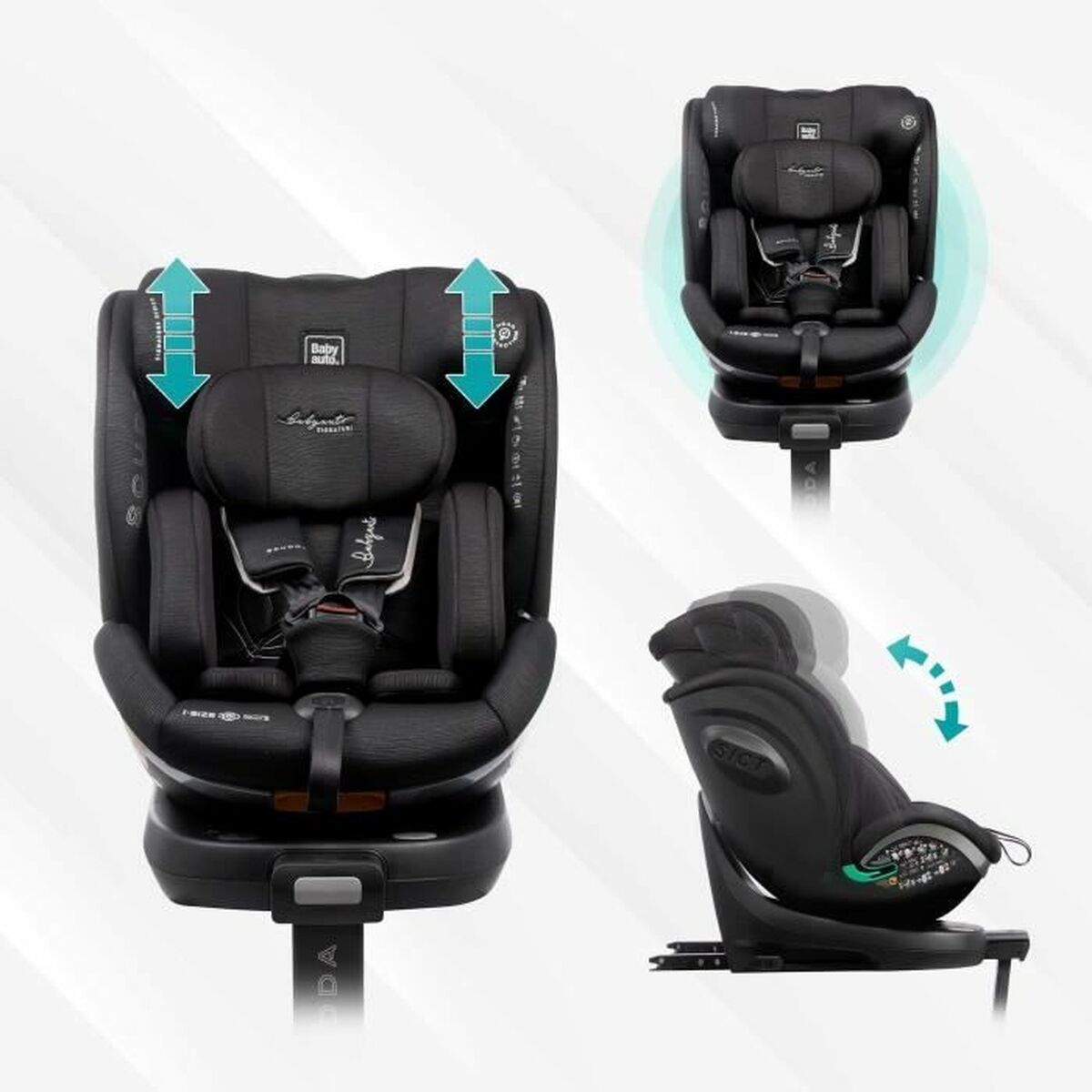 Car Chair Babyauto SCUDDA GREY DOBBY Grey 0 (de 0 a 10 kilos) 0+ (de 0 a 13 kilos) I (9 – 18 kg) II (15-25 kg) III (22 – 36 kg)