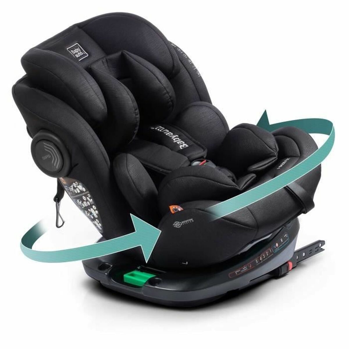 Car Chair Babyauto GYRO BLACK LINE EMBOSSED Black 0 (de 0 a 10 kilos) I (9 – 18 kg) II (15-25 kg) III (22 – 36 kg) Children’s EC