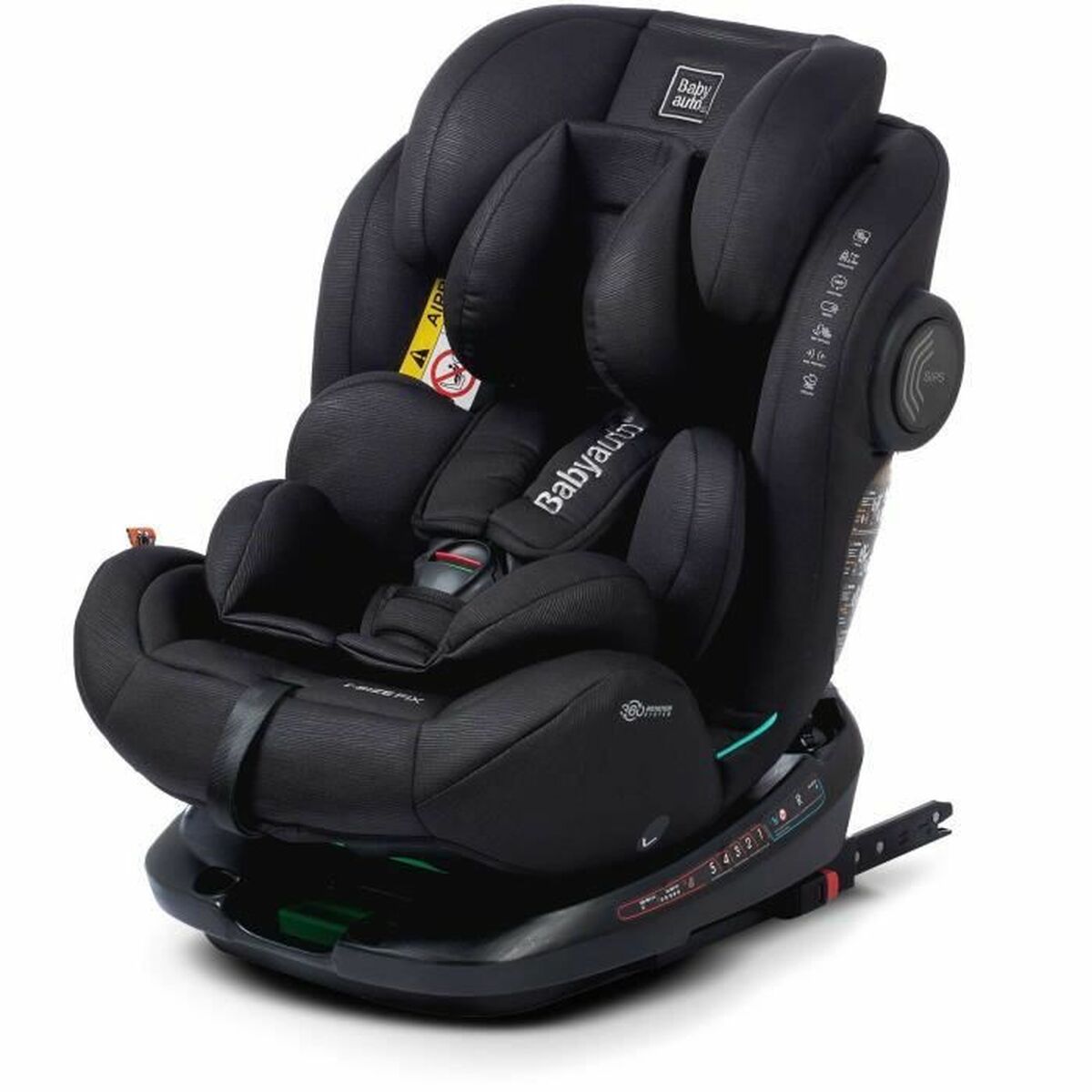 Car Chair Babyauto GYRO BLACK LINE EMBOSSED Black 0 (de 0 a 10 kilos) I (9 – 18 kg) II (15-25 kg) III (22 – 36 kg) Children’s EC