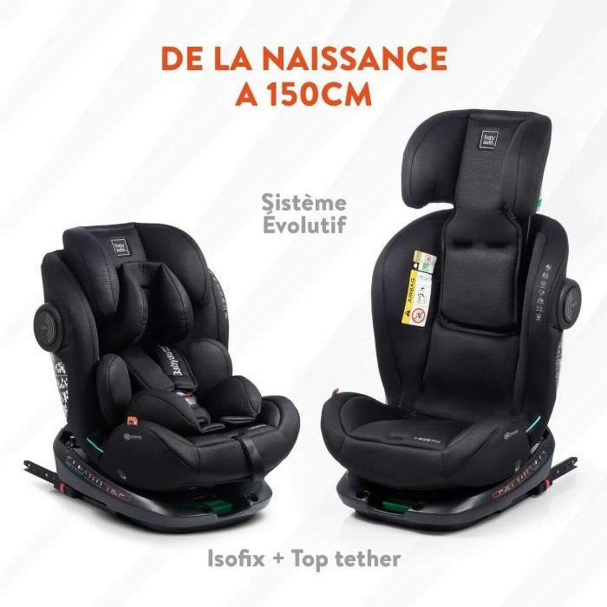 Car Chair Babyauto GYRO BLACK LINE EMBOSSED Black 0 (de 0 a 10 kilos) I (9 – 18 kg) II (15-25 kg) III (22 – 36 kg) Children’s EC