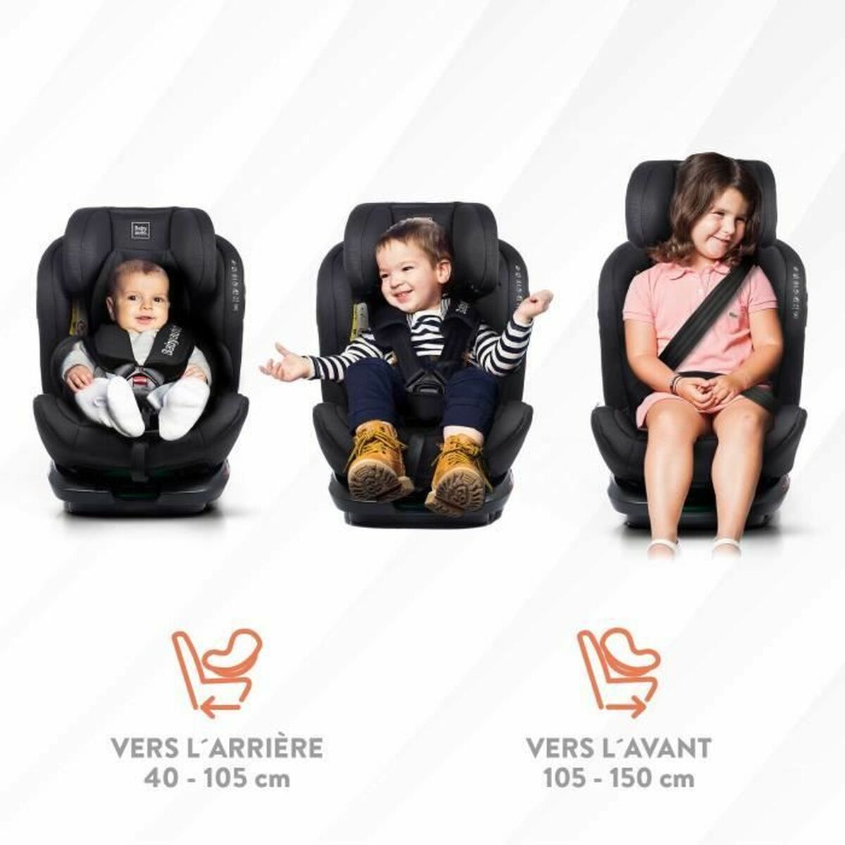 Car Chair Babyauto GYRO BLACK LINE EMBOSSED Black 0 (de 0 a 10 kilos) I (9 – 18 kg) II (15-25 kg) III (22 – 36 kg) Children’s EC