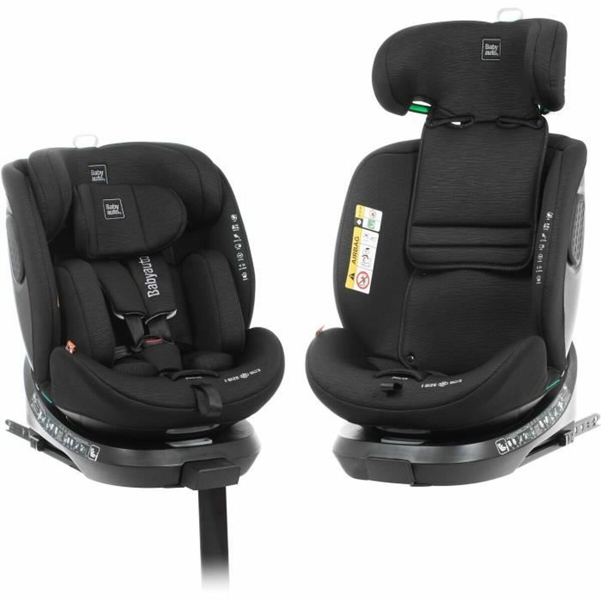 Car Chair Babyauto CORE Black 0 (de 0 a 10 kilos) I (9 – 18 kg) II (15-25 kg) III (22 – 36 kg) Children’s ECE R129/04