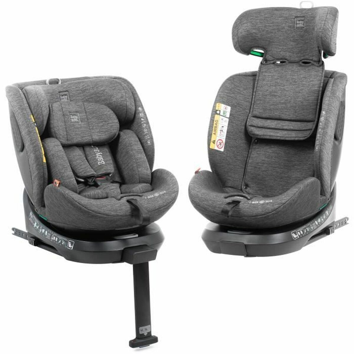 Car Chair Babyauto CORE Grey 0 (de 0 a 10 kilos) I (9 – 18 kg) II (15-25 kg) III (22 – 36 kg) Children’s ECE R129/04