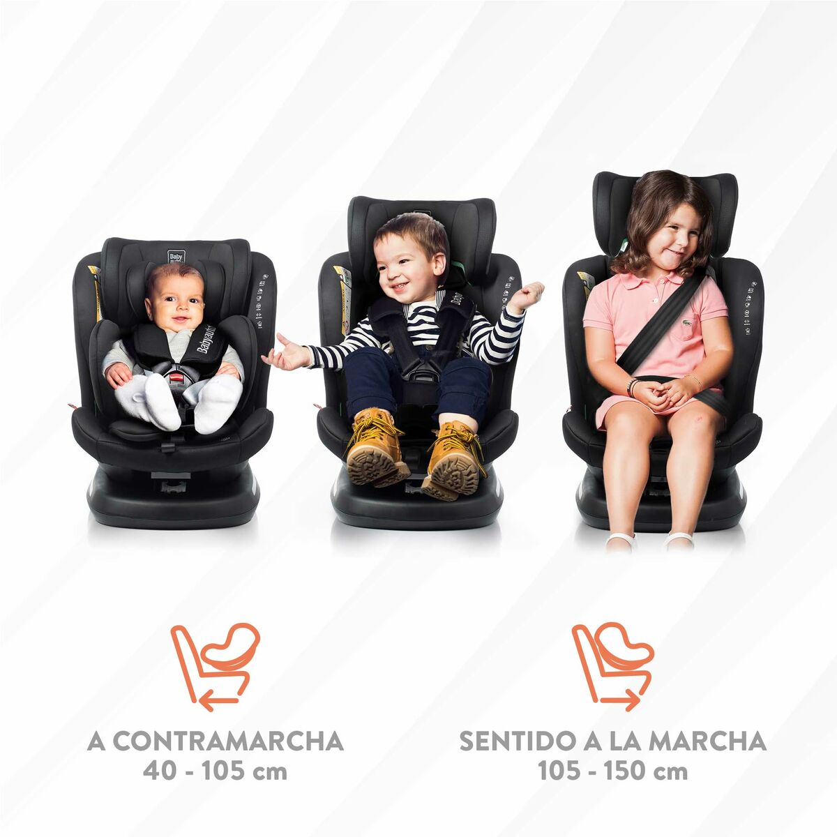 Car Chair Babyauto RODIA Grey 0 (de 0 a 10 kilos) I (9 – 18 kg) II (15-25 kg) III (22 – 36 kg) Children’s ECE R129/04
