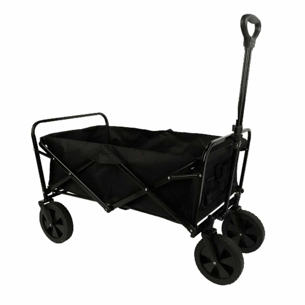 Marbueno Folding Multi-Purpose Trolley Steel 150 KG Black Garden Beach Camping 86X50X59 cm